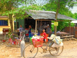 Bicycle and people Cambodia