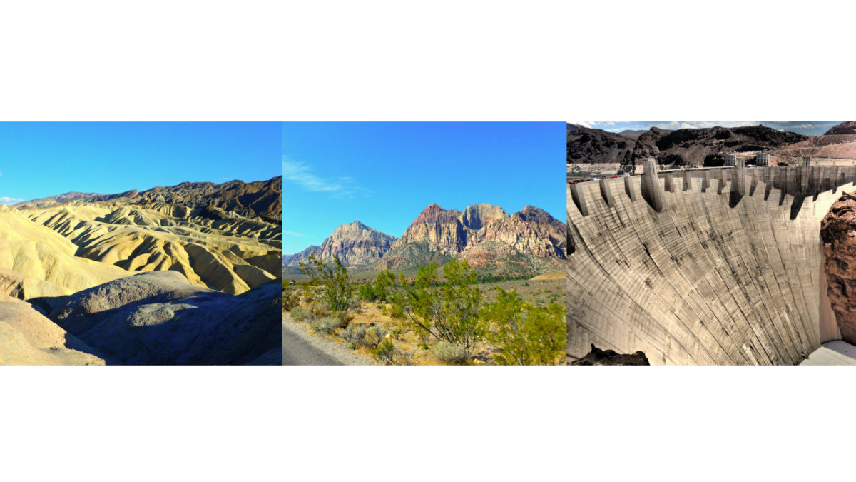 Death Valley, Red Rock Canyon, Hoover Dam