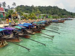 Long-tail boats Phi Phi Islands Thailand