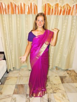 Marti in saree